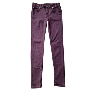 Victoria Beckham Plum‎ Purple Mid Rise Slim Fit Skinny Jeans Size 29 Regular